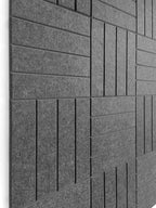 DECORITA Felt Bulletin Board Tiles | Modern Cork Board Alternative | Large Cork Boards for Walls | Aesthetic Felt Wall Panels for Office & Home Decor | Pinboard & Photo Board (12-Pack) | Gray