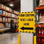 Custom Square Arrow Signs - 12 * 12 inches - Customizable size/color, for shopping mall and office directions