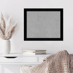 Amanti Art Black Framed Magnetic Board 19x23 Small Vision Board for use with Magnets, 100% Metal Sheet to Display Items as Office Decor or for Home Organization in mudroom, Kitchen or Kids Room