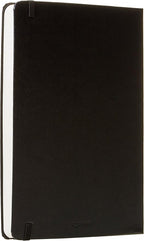 Amazon Basics Daily Planner and Journal, Hard Cover, 5.8" x 8.25", Black