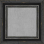 Amanti Art Black Framed Magnetic Board 17x17 X-Small Vision Board for use with Magnets, 100% Metal Sheet to Display Items as Office Decor or for Home Organization in mudroom, Kitchen or Kids Room