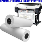 Alliance Wide Format Paper Rolls Bond Engineering (20lb | 4 Rolls, 11 In x 500 Ft | 3" Core)