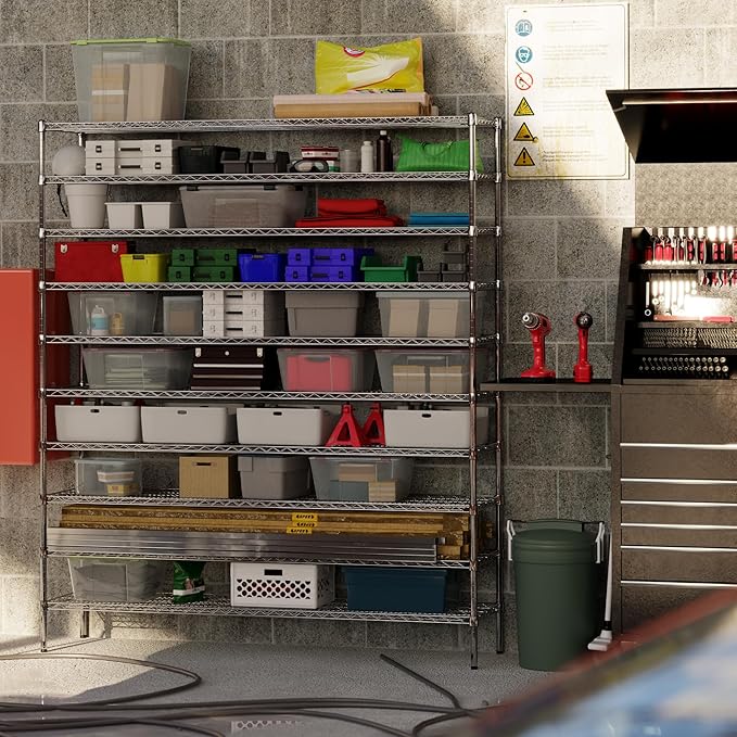 Regal Altair 18" Deep x 72" Wide x 86" Height Wire Shelving Kit | 10-Tier | NSF Commercial Storage Rack Unit