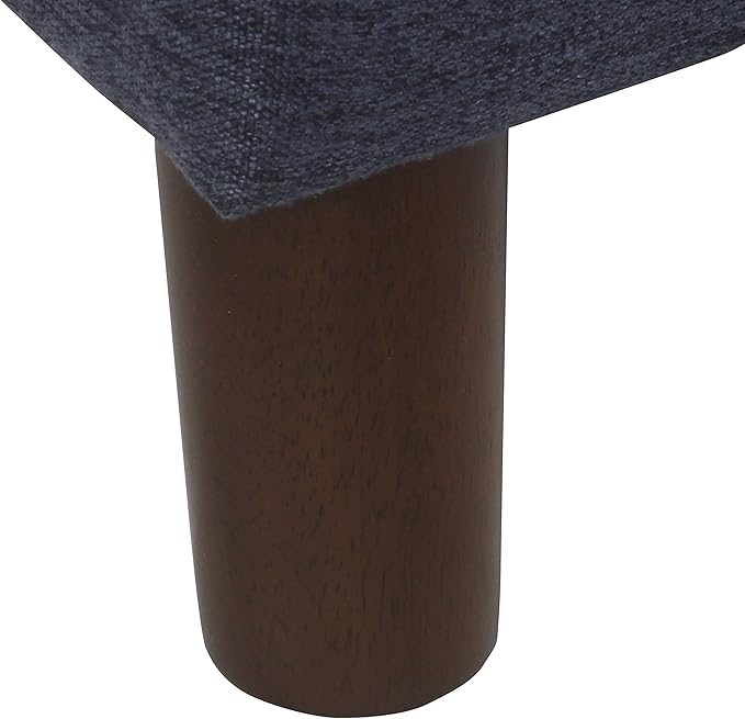 Spatial Order Home Decor | Dinah Collection Modern Storage Ottoman | Ottoman with Storage for Living Room & Bedroom (Navy)