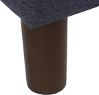 Spatial Order Home Decor | Dinah Collection Modern Storage Ottoman | Ottoman with Storage for Living Room & Bedroom (Navy)
