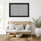 Amanti Art Black Framed Magnetic Board 29x41 Large Vision Board for use with Magnets, 100% Metal Sheet to Display Items as Office Decor or for Home Organization in mudroom, Kitchen or Kids Room