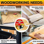 Trazon Double Sided Woodworking Tape Super Strong, 3 Inch x 120 Feet, Wood Crafter Sticky Tool, Two Side Adhesive for Router Templates and CNC Machine, Removable & Residue Free