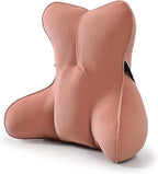 Ailuteie Lumbar Support Pillow(Pat. Pend) for Lower Back Pain Relief – Multi-Functional Ergonomic Lumbar Cushion, Reading Pillow for Office Chair, Car Seat & Sofa,Blush Pink