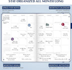 Legend Hourly Schedule Planner PRO Dated Jan 2026-Jan 2027 – Deluxe Weekly & Daily Organizer with Time Slots. Appointment Book Journal for Work & Time Management, A4 Hardcover, Mystic Blue