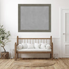 Amanti Art Grey Framed Magnetic Board 47x55 Oversize Vision Board for use with Magnets, 100% Metal Sheet to Display Items as Office Decor or for Home Organization in mudroom, Kitchen or Kids Room
