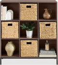 Best Choice Products 9-Cube Bookshelf, 3-Tier Wood Storage Bookcase W/Legs, 11in Shelf Opening, Cube Organizer, Living Room, Office, Nursery - Walnut
