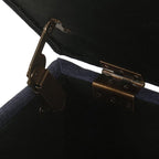 Spatial Order Home Decor | Dinah Collection Modern Storage Ottoman | Ottoman with Storage for Living Room & Bedroom (Navy)