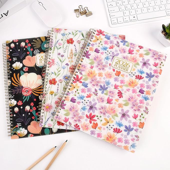 2026 Planner, Weekly and Monthly Planner, 8.5" x 11", January 2026 - December 2026, Agenda Planner with Monthly Tabs, Goal Setting & Time Management Organizer for Women & Men