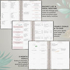 PLANBERRY Large Hourly Schedule Planner Premium – Undated Organizer for Productivity, Time Management & Budget, 8x10.4″ (Onyx Black)