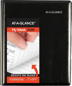 AT-A-GLANCE 2026 Planner, Weekly & Monthly, 7" x 8.75", Medium, Refillable, Executive, DayMinder, Black (G5450026)