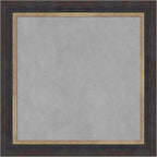 Amanti Art Black Framed Magnetic Board 25x25 Medium Vision Board for use with Magnets, 100% Metal Sheet to Display Items as Office Decor or for Home Organization in mudroom, Kitchen or Kids Room
