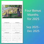 2026 Art Masterpieces Monthly Wall Calendar - Famous Paintings including Monet, Van Gogh, Rembrandt| Iconic Paintings Calendar 2025-2026