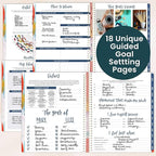 bloom daily planners 2026 Planner (January to December) - 8.5” x 11” Weekly & Monthly Dated Agenda Organizer Book with Stickers & Tabs - Flexible Soft Cover - Brilliant Brushstrokes