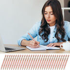 Zonon 38 Pieces Rubberized Ballpoint Pen with Stylus Tip Stylish Metal Pen Capacitive Styli with Soft Rubberized Grip, Black Ink for Most Devices(Rose Gold)