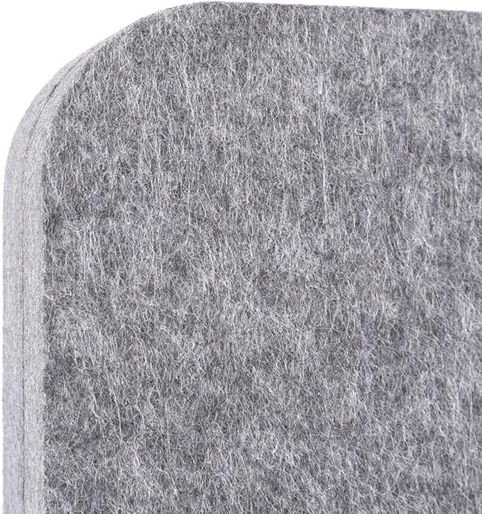 ReFocus™ Raw Freestanding Acoustic Room Divider 3 Pack – Reduce Noise and Visual Distractions with This Lightweight Room Separator (Castle Gray, 24" X 62")