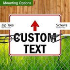 Custom Arrow,Custom Directional Sign, Up Arrow,24x30 Inches, Rust Free .063 Aluminum, Fade Resistant, Made in USA by My Sign Center