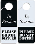 Business Design Do Not Disturb Sign - In Session, 2 Pack, Double Sided, Ideal for Offices, Online Sessions and Meetings, Online Classes, Home Offices, Counseling, Clinics, Therapy, Massage sessions