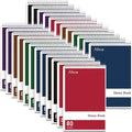 Alitte Steno Pads Spiral 6x9-24 Pack Regular Colors - Perfect for Work, School, and Home Use, Easy Tear-Off Pages, Gregg ruled, White Paper - No Ink Bleeds - 80 Sheets