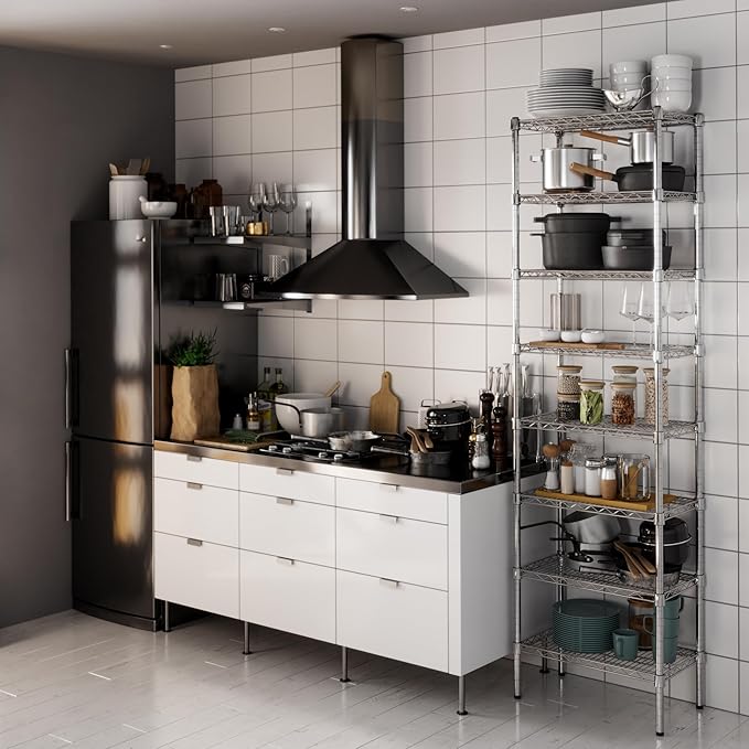 Regal Altair 14" Deep x 24" Wide x 86" Height Wire Shelving Kit | 8-Tier | NSF Commercial Storage Rack Unit