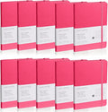 EMOMAS Lined Journal Notebook, 10Pack Hardcover Notebook for Men & Women – Journals for Writing, Work, School, Home & Daily Notes, 160 Pages – Medium A5, 5.7"x8", 100 gsm Thick Paper (Rose Red)
