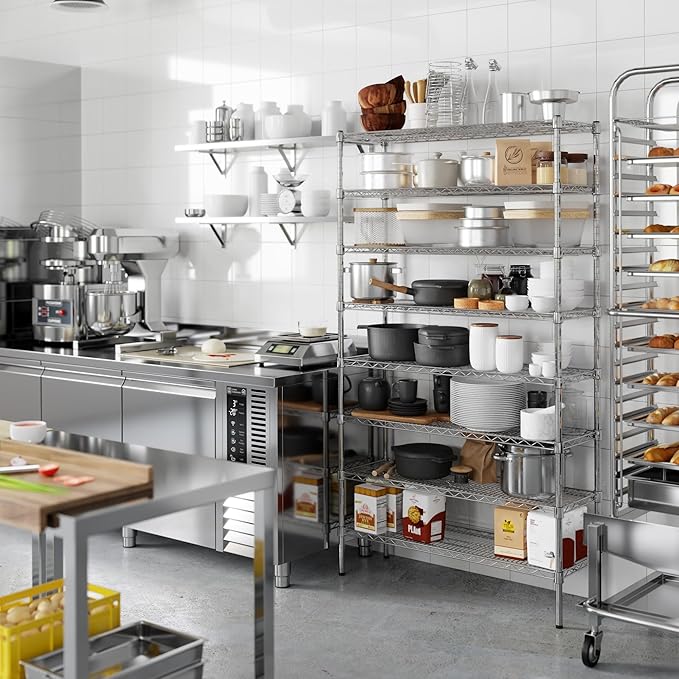 Regal Altair 14" Deep x 42" Wide x 74" Height Wire Shelving Kit | 8-Tier | NSF Commercial Storage Rack Unit