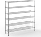 Regal Altair 18" Deep x 72" Wide x 74" Height Wire Shelving Kit | 6-Tier | NSF Commercial Storage Rack Unit