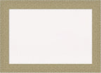 Amanti Art White Cork Board for Wall, 20x28 Vision Board with Gold Frame, Medium Corkboard Office Decor for Home Organization, Casual Corkboard Pinboard to Display Items for Home Organization in