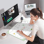 Gannyfer Desk Calendar 2026 with Desktop Mat, Simplified Large 22" x 17" Desktop Pad Calendar, 18 Month Desk Calendar, Use Now to Dec 2026, Office Supplies Perfect for Home School and Office - Green