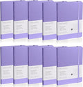 EMOMAS Lined Journal Notebook, 10Pack Hardcover Notebook for Men & Women – Journals for Writing, Work, School, Home & Daily Notes, 160 Pages – Medium A5, 5.7"x8", 100 gsm Thick Paper (Mauve)