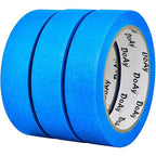 DOAY 3 Pack Blue Painters Tape - Masking Tape 1 Inch Wide - Multi-Surface, Smart Adhesion, Indoor & Outdoor - 300FT Total - Paint Tape for DIY, Labeling, Art, Car, General Purpose (#3910)