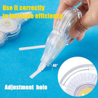 Lewtemi 60 Pcs White Correction Tape Bulk, 39.4 ft Wrong out Tear Resistant Tape Easy to Use Applicator for Office School Teachers Note Taking Journal Scrapbooking Home Supplies