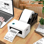 MFLABEL 4x6 Direct Thermal Shipping Labels - 2 Rolls, 220 Labels/Roll, Perforated Postage Paper with Alignment Hole, Compatible with 4XL LabelWriter 1744907 & 1755120, Rollo for USPS, UPS