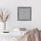 Amanti Art Grey Framed Magnetic Board 14x14 X-Small Vision Board for use with Magnets, 100% Metal Sheet to Display Items as Office Decor or for Home Organization in mudroom, Kitchen or Kids Room