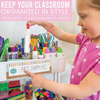 Desk Name Tags for Classroom -25 Student Name Plates for Classroom Kindergarten, Preschool, 1st, 2nd & 3rd Grade, 9x3 Teacher Nameplates for Student Desks & Cubbies, Smiley Nametags