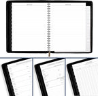 AT-A-GLANCE 2026 Appointment Book Planner, Weekly & Monthly, 8-1/4" x 11", Large, Executive, Zipper, Black (70NX810526)