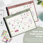 Gannyfer Desk Calendar 2026, Large 2026 Desk Calendar 22" x 17", Now - Dec 2026, 18 Monthly Academic Desktop Calendar with To-Do List and Notes, Plastic Cover, Thick Paper, 2026 Calendar for Planning and Organizing(6 Stickers)
