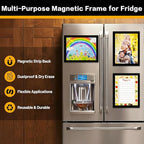 VAIIGO 5Pack Magnetic Frames for Refrigerator - 8.5 x 11 Magnetic Sign Holder, Magnetic Paper Holder Document Holder for Fridge, Metal, Whiteboard Surface - Magnetic Picture Frame Poster Frame