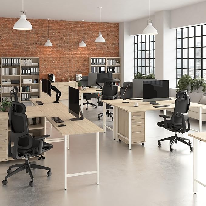 Bush Business Furniture Hustle 72W x 30D Computer Desk and Storage Cabinet with Drawers and Shelves in Natural Elm/White, Modular Office Table for Home and Professional Workspace