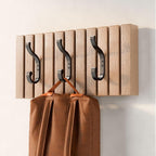 bussdis Coat Hooks Wall Mount for Hanging, Heavy Duty Backpack Hooks for Wall, Hold up to 30 lbs, Large Hanger Hooks for Towels, Purses, Clothes, Mudroom, Bathroom, Door, Black, 4 Pack