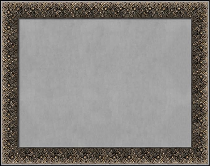 Amanti Art Black Framed Magnetic Board 23x29 Medium Vision Board for use with Magnets, 100% Metal Sheet to Display Items as Office Decor or for Home Organization in mudroom, Kitchen or Kids Room