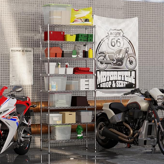Regal Altair 14" Deep x 36" Wide x 86" Height Wire Shelving Kit | 8-Tier |NSF Commercial Storage Rack Unit