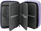 Number-one Large Capacity Pencil Case, 72 Slots Colored Pencil Pouch Bag Portable Pencil Holder Stationery Organizer with Compartments for Office and Travel, Purple