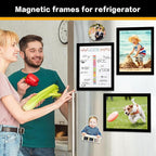 VAIIGO 20-Pack Magnetic Sign Holders 8.5 x 11 - Magnetic Frames for Fridge & Metal Surfaces - File/Document/Paper Holders, Picture & Poster Display Frames for Home, Office, Store