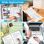 Binder Dividers for 3 Ring Binder, 1/5 Cut Tabs, Letter Size, Blank Write On Page Dividers with 5 Big Tabs for School Office Home, 8 Sets, 40 Dividers, White
