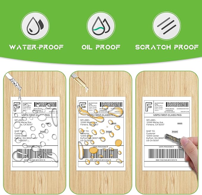 MFLABEL 4x6 Direct Thermal Shipping Labels - 10 Rolls of 450 Labels/Roll, Compatible with Zebra 2844/ZP450/ZP500/ZP505, USPS/FedEx/UPS/Amazon Shipping, Smudge-Resistant & Permanent Adhesive